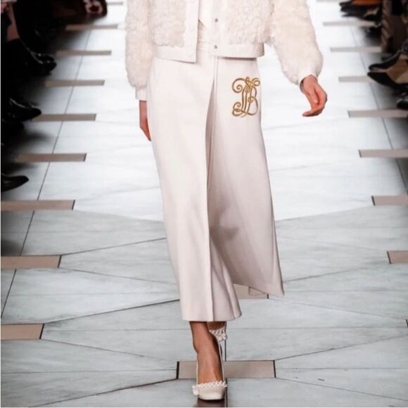 NIB TORY BURCH Ivory Addison Pump Box Calf Heels Women’s Sz 5.5 Shoes NEW 44916 - Picture 12 of 13